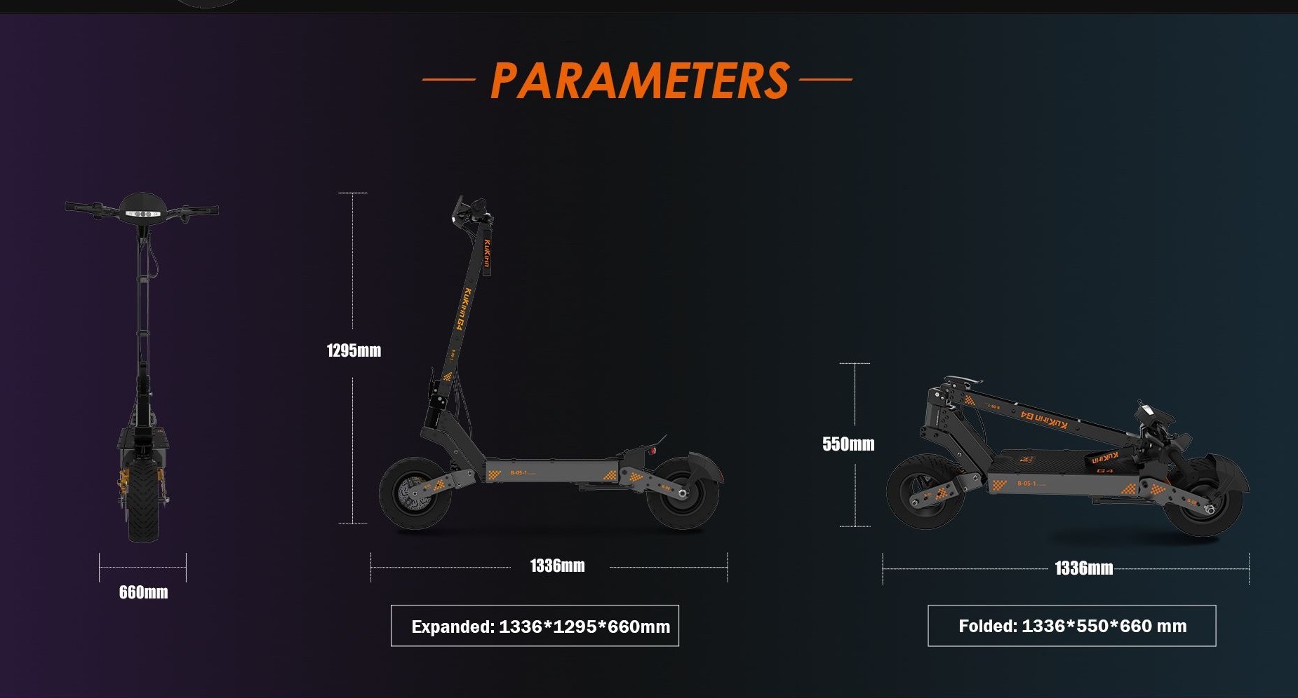 Розміри KuKirin G4 2025: